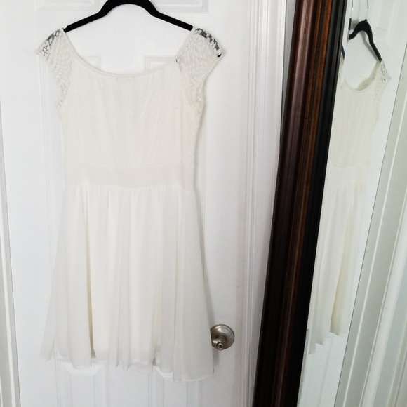 TFNC London🍦for ASOS Bardot Off Shoulder Dress - Picture 6 of 8